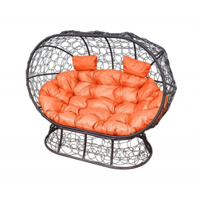 Диван с ротангом на подставке ''Лежебока'' Венге / Под заказ